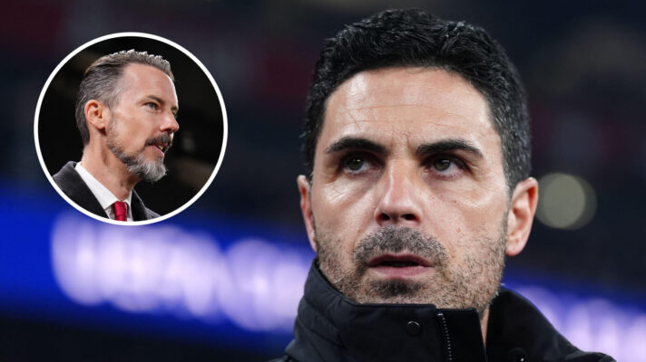 Mikel Arteta and Josh Kroenke