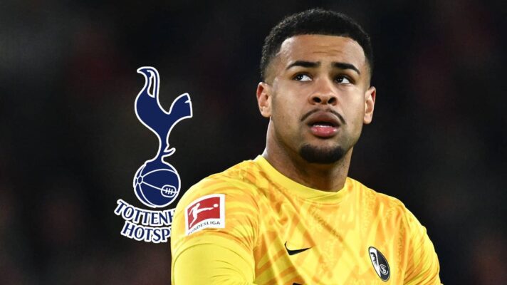 Noah Atubolu with Tottenham badge