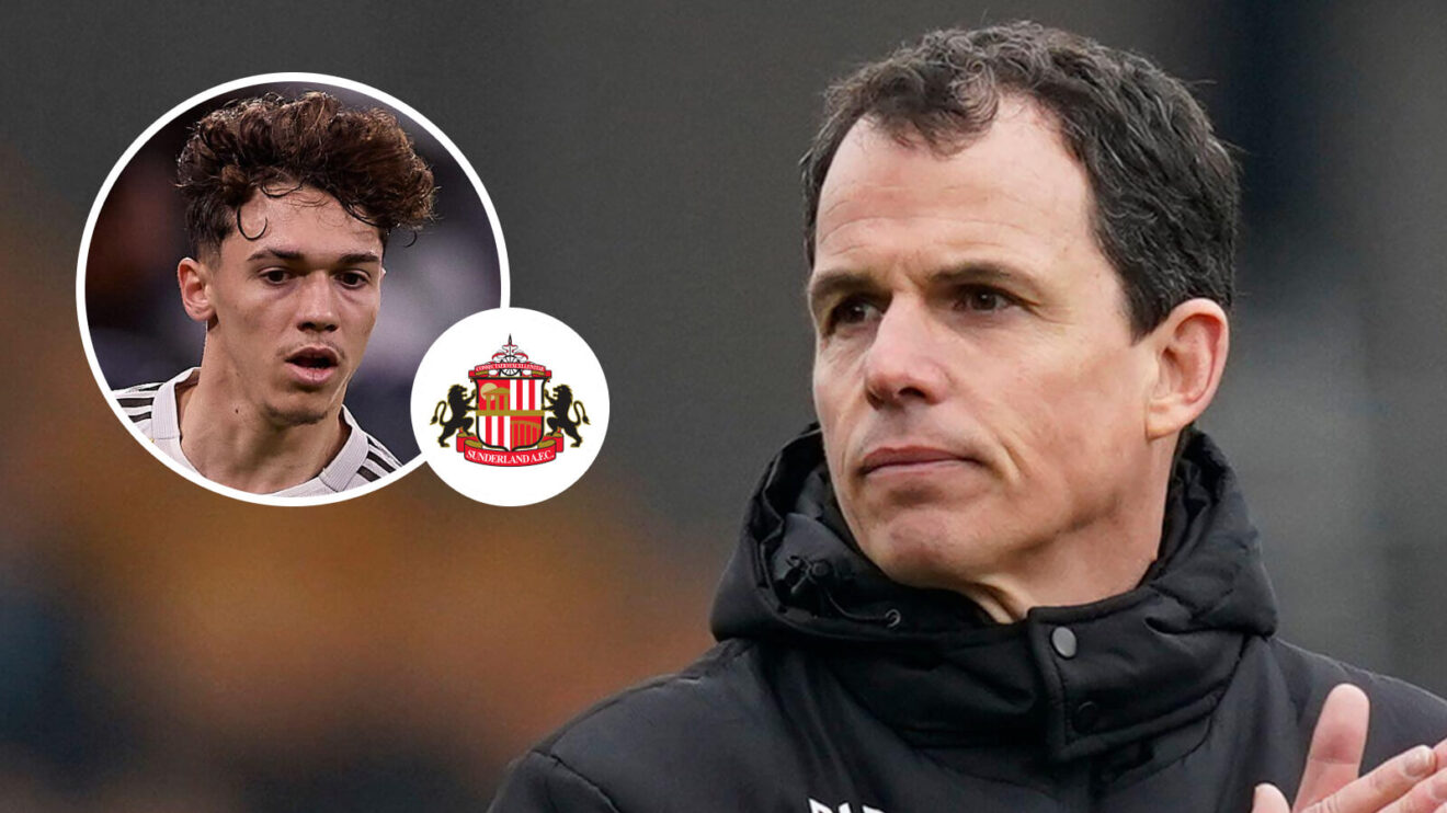 Sunderland manager Regis Le Bris and Real Madrid midfielder Thiago Pitarch