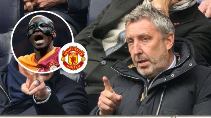 Victor Osimhen with Man Utd's Jason Wilcox