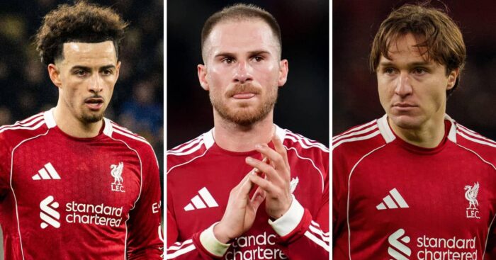 Curtis Jones, Alexis Mac Allister and Federico Chiesa look likey to leave Liverpool