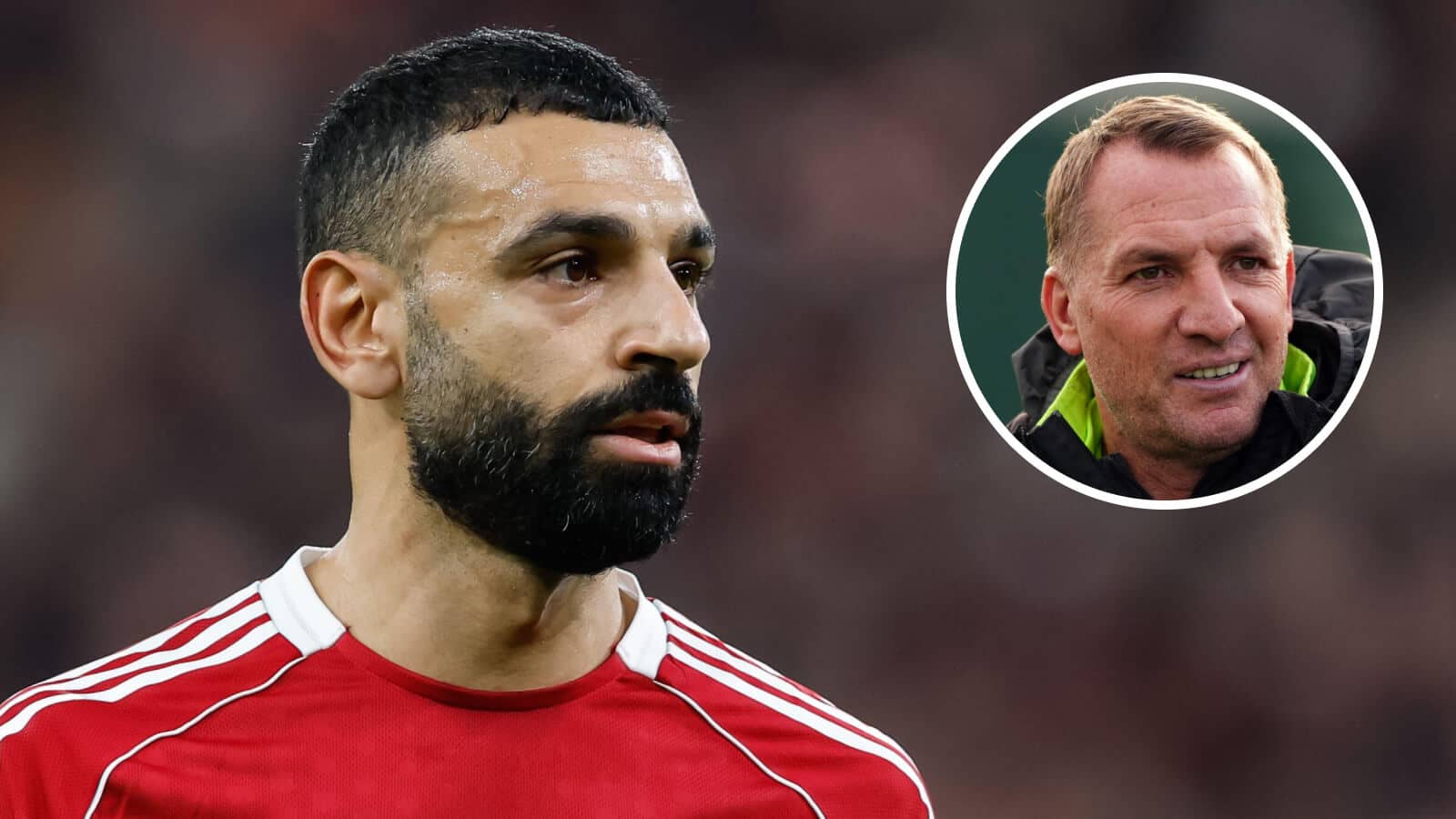 Departing Liverpool star Mohamed and, inset, Al-Qadsiah boss Brendan Rodgers