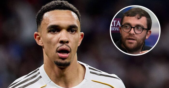 Real Madrid right-back Trent Alexander-Arnold and Fabrizio Romano - copyright TEAMalk