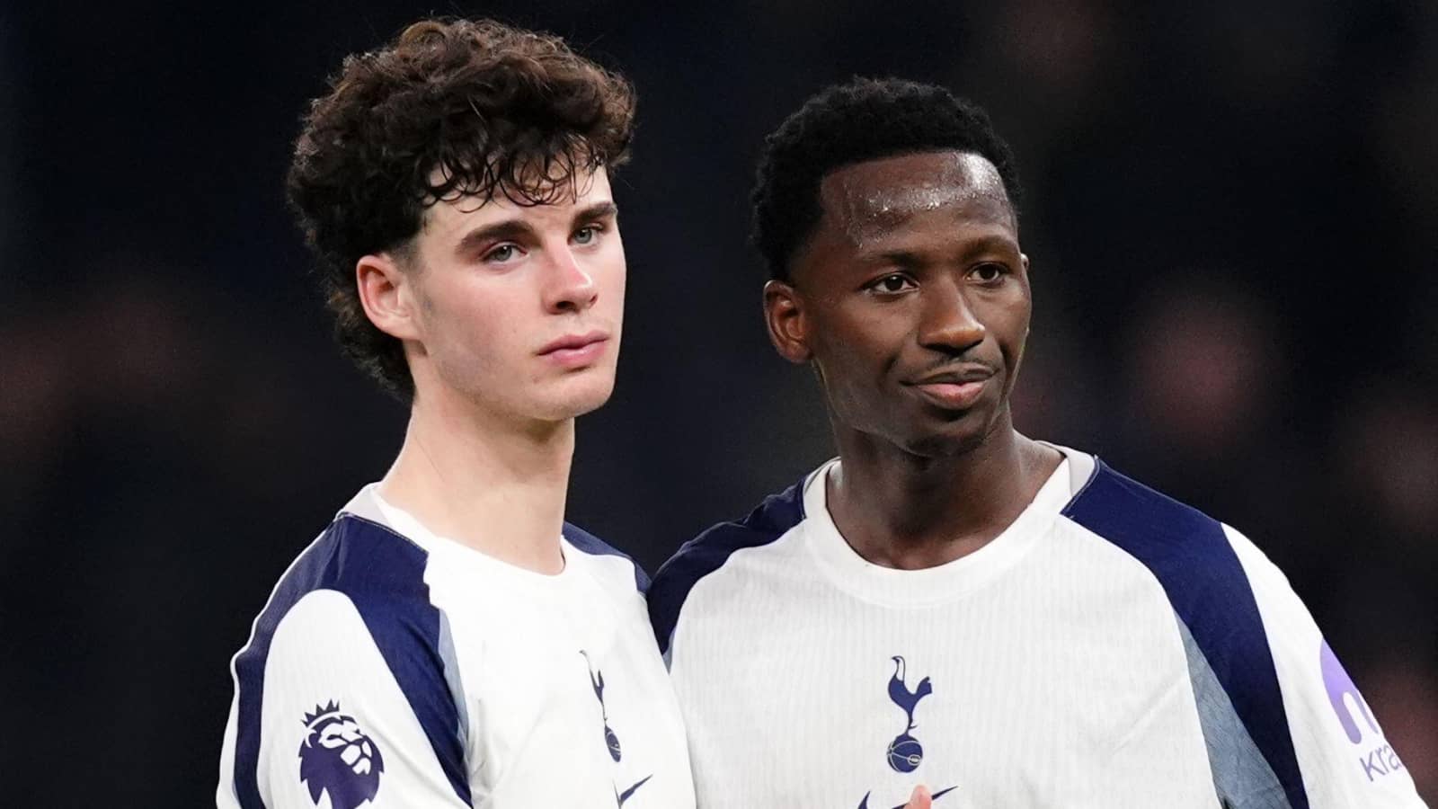 Tottenham midfielders Archie Gray and Pape Sarr
