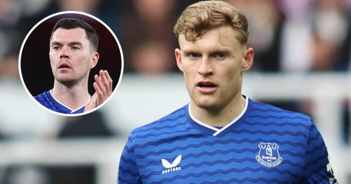 Everton duo Jarrad Branthwaite and Michael Keane