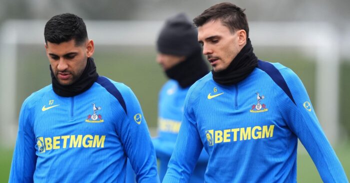 Cristian Romero and Joao Palhinha.