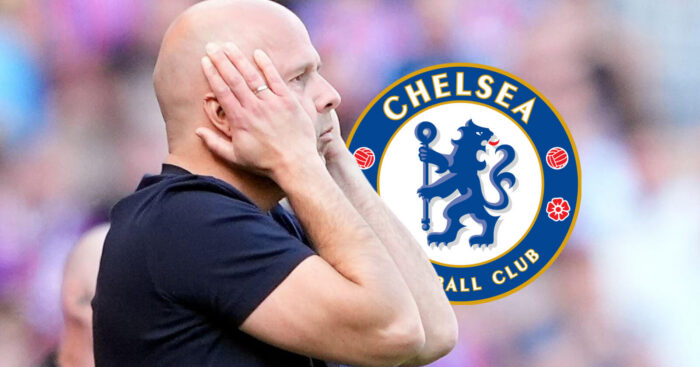 Liverpool manager Arne Slot, Chelsea badge