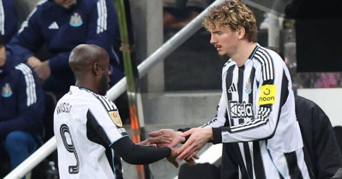 Newcastle strikers Yoane Wissa and Nick Woltemade