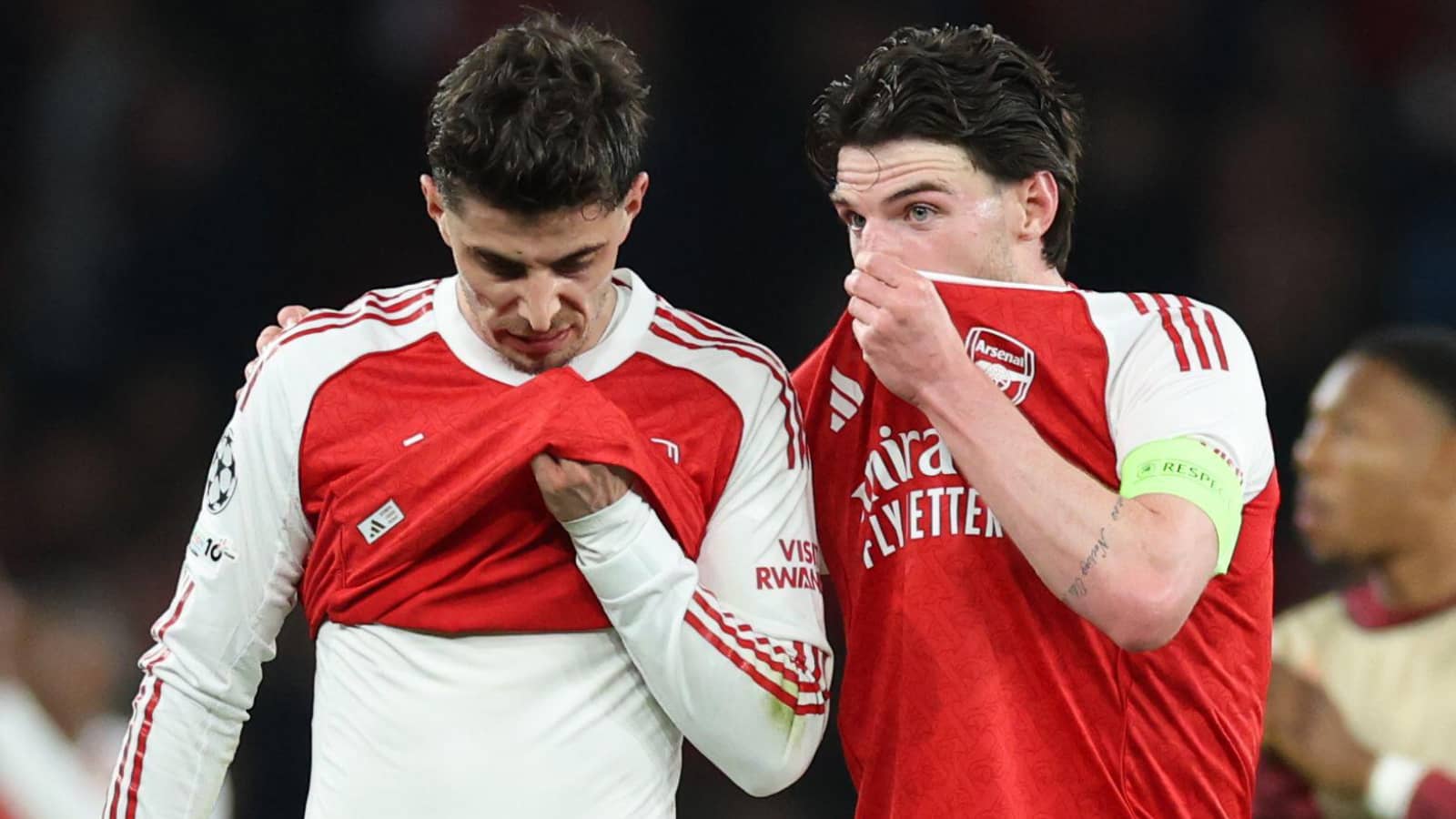 Arsenal stars Kai Havertz and Declan Rice