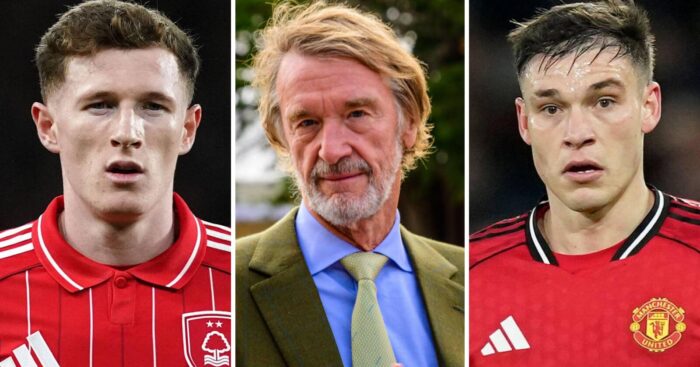 Elliot Anderson, Sir Jim Ratcliffe, and Manuel Ugarte