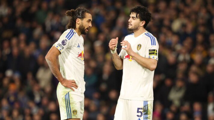 Leeds United pair Dominic Calvert-Lewin and Pascal Struijk.