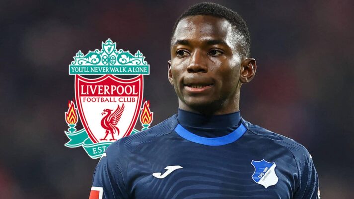 Liverpool badge and Hoffenheim winger Bazoumana Toure - copyright TEAMtalk