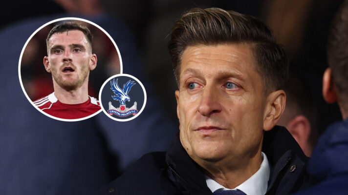 Crystal Palace owner Steve Parish and Liverpool star Andy Robertson