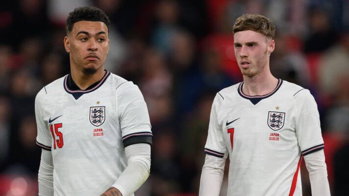 England stars Morgan Rogers and Cole Palmer