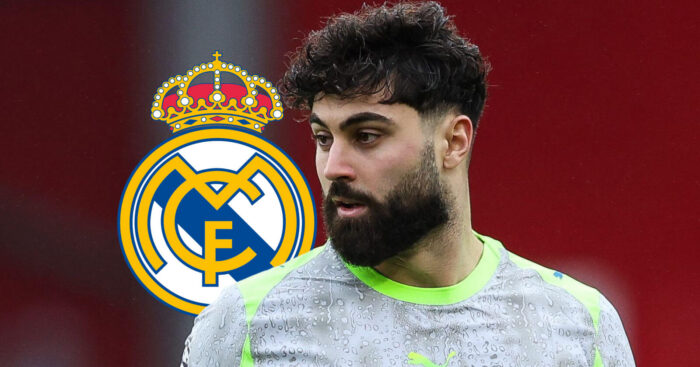 Josko Gvardiol with the Real Madrid badge