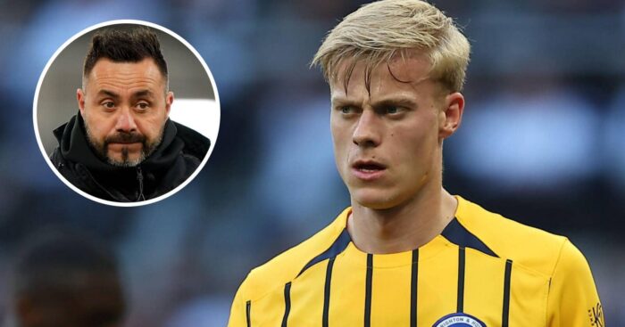Tottenham Hotspur manager Roberto De Zerbi and Brighton and Hove Albion defender Jan Paul van Hecke - copyright TEAMtalk