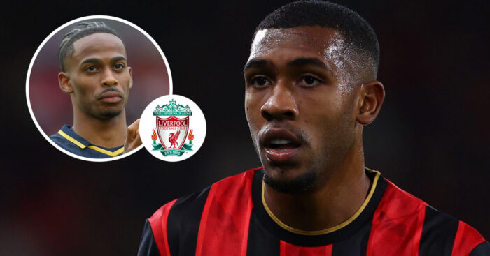 Bournemouth winger Rayan, West Ham winger Crysencio Summerville, Liverpool badge