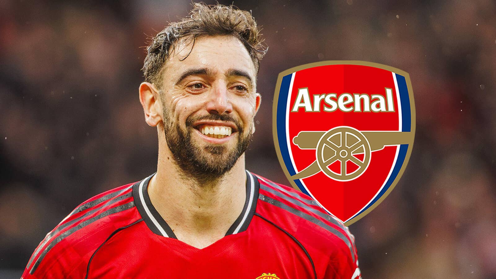 Man Utd captain Bruno Fernandes, Arsenal badge