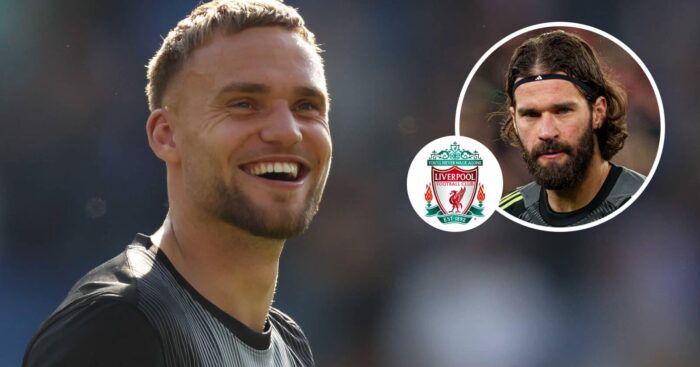 Brighton star Bart Verbruggen and Liverpool keeper Alisson