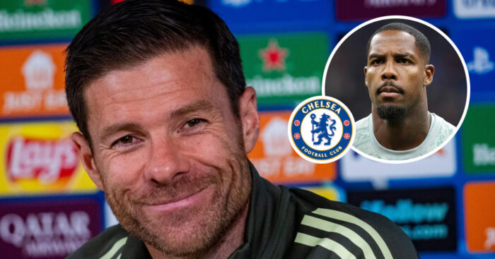 Xabi Alonso and AC Milan goalkeeper Mike Maignan