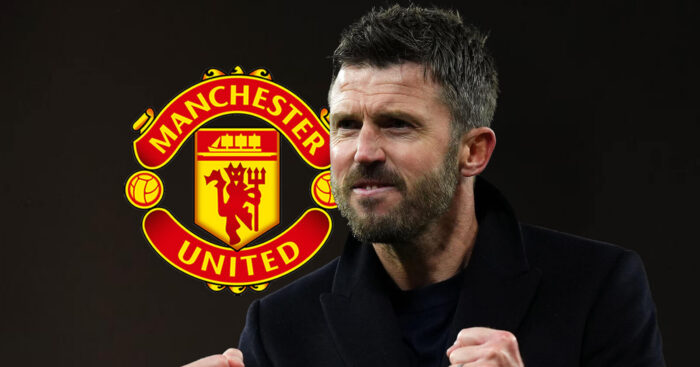 Manchester United badge and Michael Carrick - copyright TEAMtalk