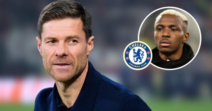 Incoming Chelsea manager Xabi Alonso and Victor Osimhen