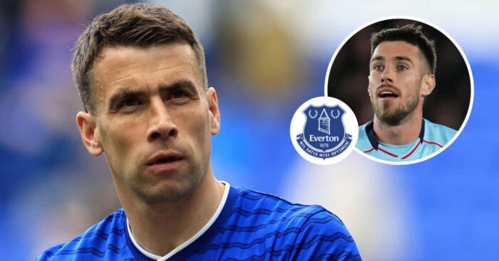 Everton star Seamus Coleman and Celta Vigo's Oscar Mingueza