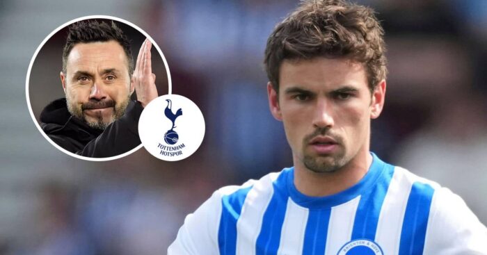 Brighton star Matt O'Riley and Tottenham boss Roberto de Zerbi
