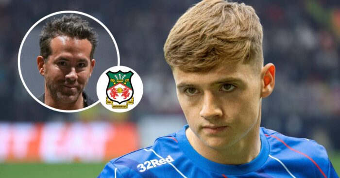 Rangers star Findlay Curtis is a target for, inset, Ryan Reynolds' Wrexham
