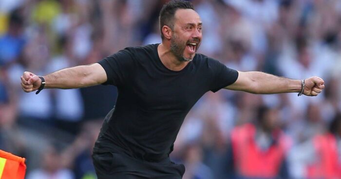 Tottenham manager Roberto De Zerbi