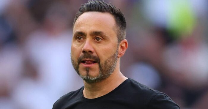 Tottenham manager Roberto De Zerbi
