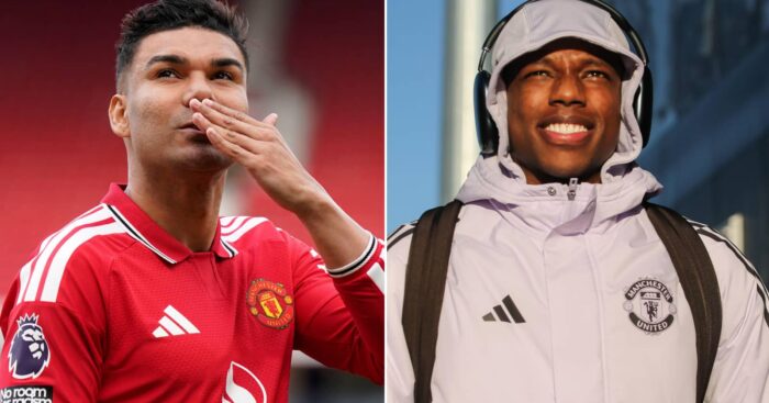 Casemiro and Tyrell Malacia