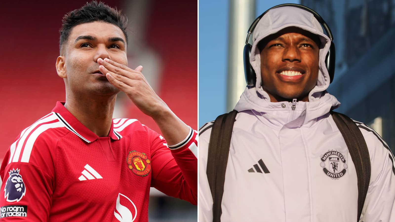 Casemiro and Tyrell Malacia