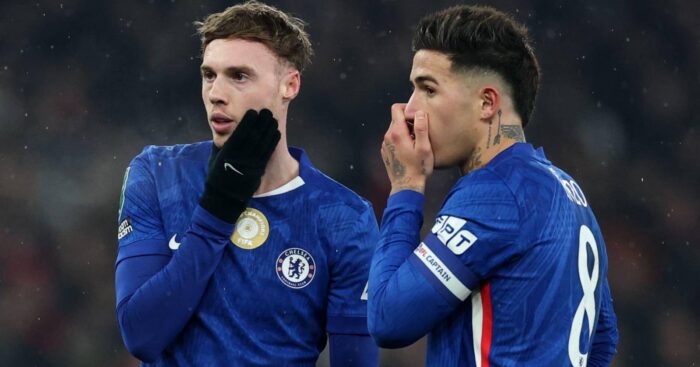 Chelsea stars Cole Palmer and Enzo Fernandez