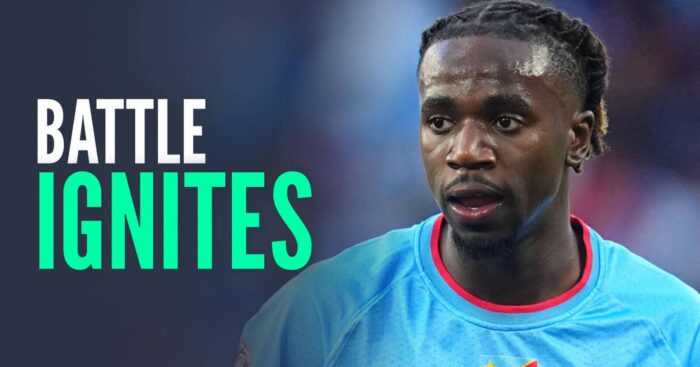 Lille star Ngal’ayel Mukau, with caption: Battle ignites