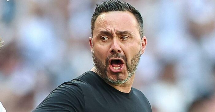 Tottenham manager Roberto De Zerbi