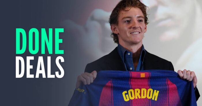 Done deals, with an image of Anthony Gordon