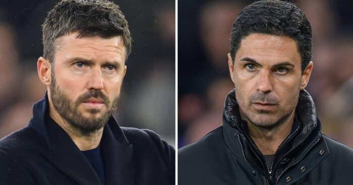 Split image of Manchester United manager Michael Carrick and Arsenal manager Mikel Arteta - copyright TEAMtalk