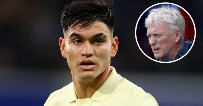 Everton star Charly Alcaraz and manager David Moyes