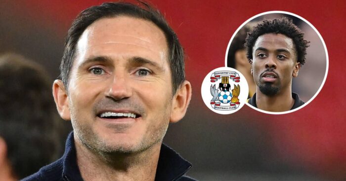 Coventry City boss Frank Lampard and Marseille star Angel Gomes