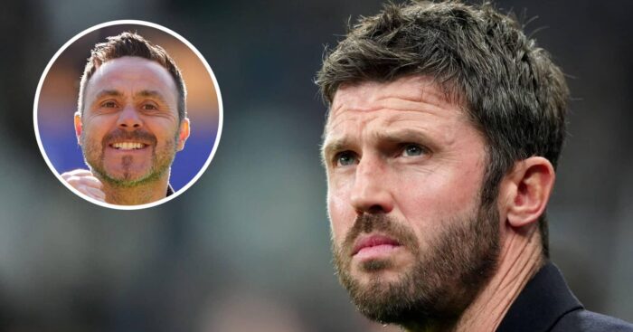 Tottenham manager Roberto De Zerbi, Man Utd manager Michael Carrick