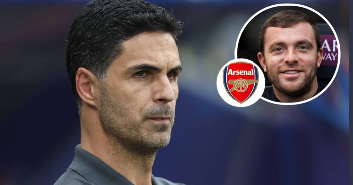 Mikel Arteta with Fabrizio Romano