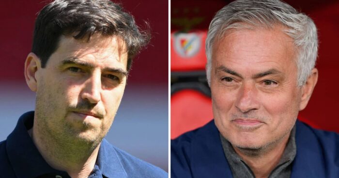 Split image of Liverpool manager Andoni Iraola and Real Madrid manager Jose Mourinho - copyright TEAMtalk