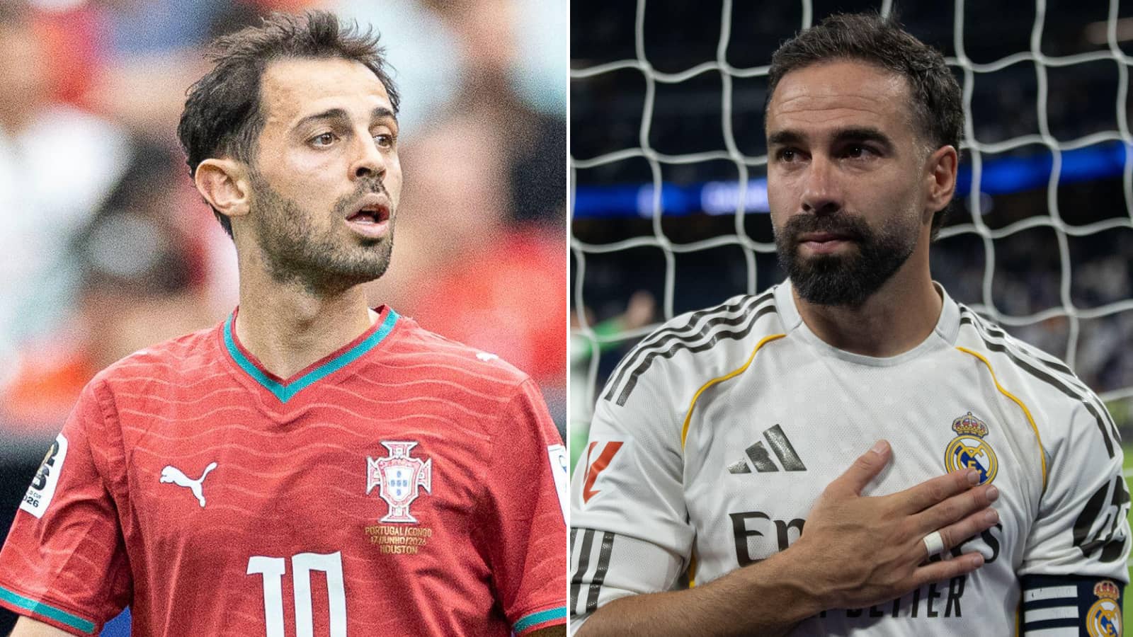 Bernardo Silva and Dani Carvajal