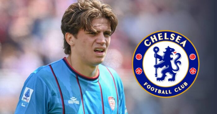 Marco Palestra with Chelsea adge