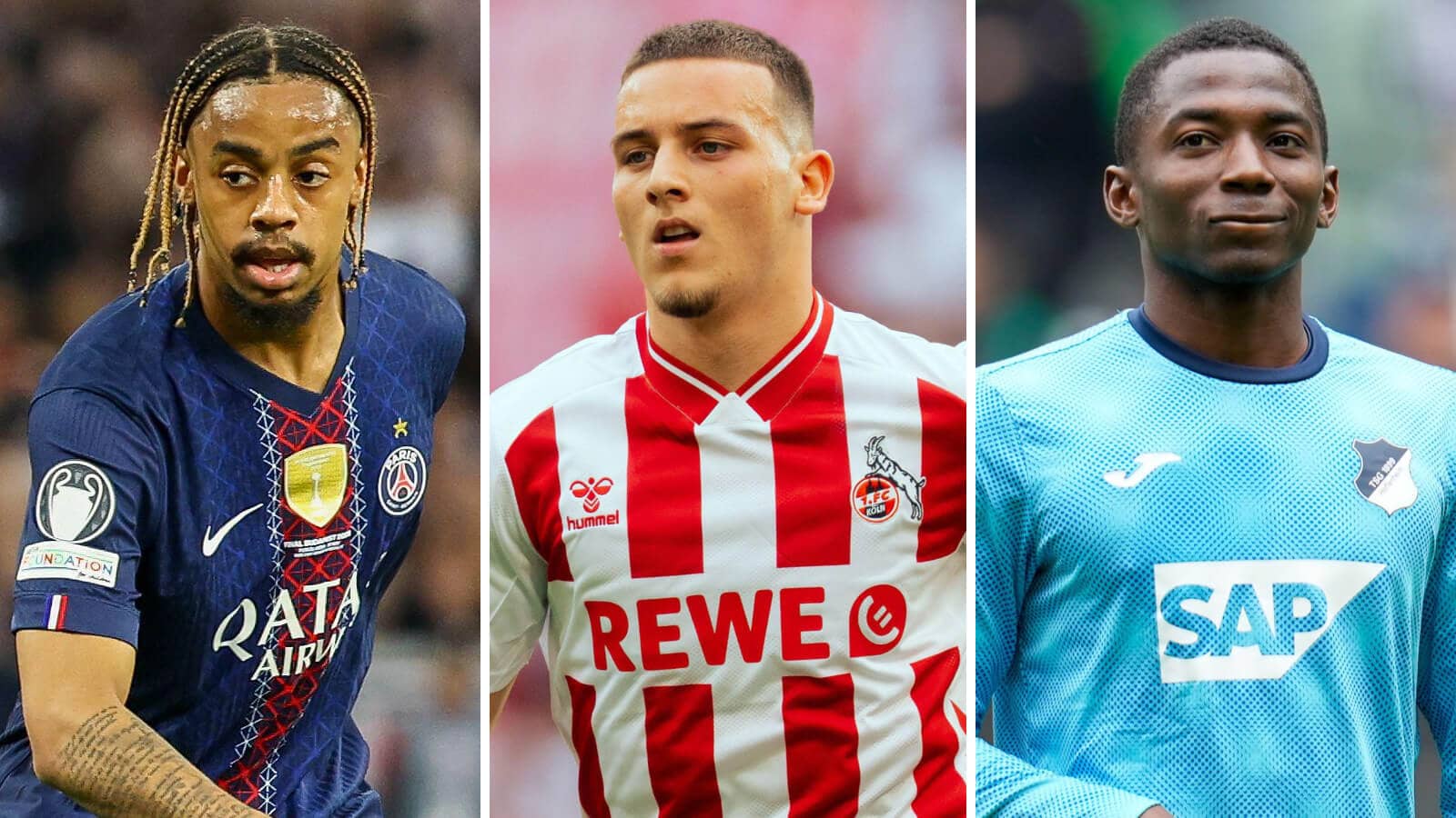 Bradley Barcola, Said El Mala and Bazoumana Toure