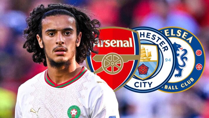 Ayyoub Bouaddi, Arsenal, Man City, Chelsea badges