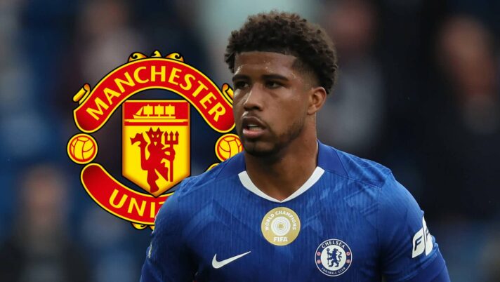 Manchester United badge next to Chelsea midfielder Andrey Sanrtos - copyright TEAMtalk