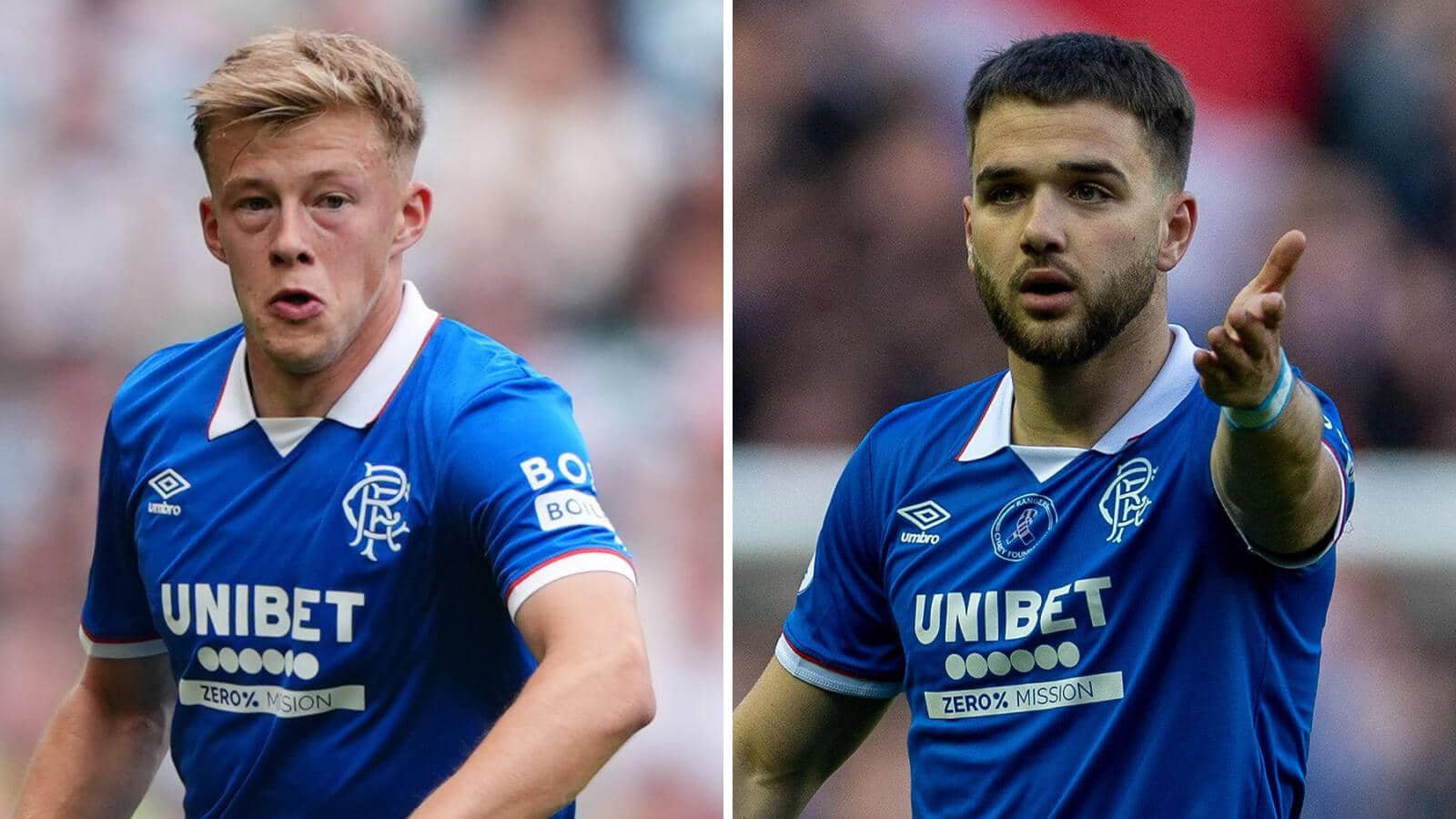 Rangers stars Connor Barron and Nicolas Raskin