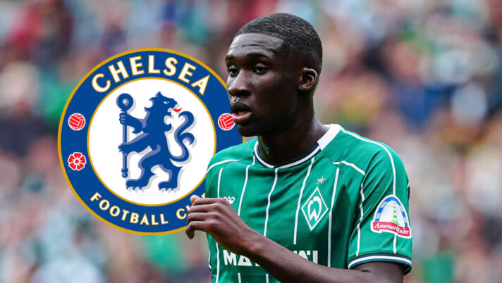 Werder Bremen centre-back Karim Coulibaly, Chelsea badge